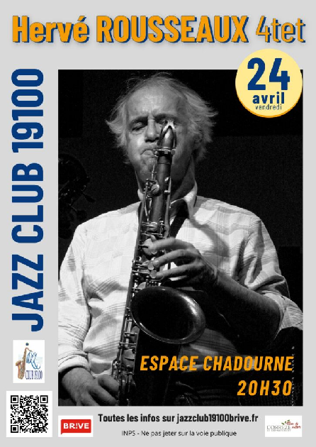 Concert Jazz club: Hervé Rousseau 4tet (Espace ...