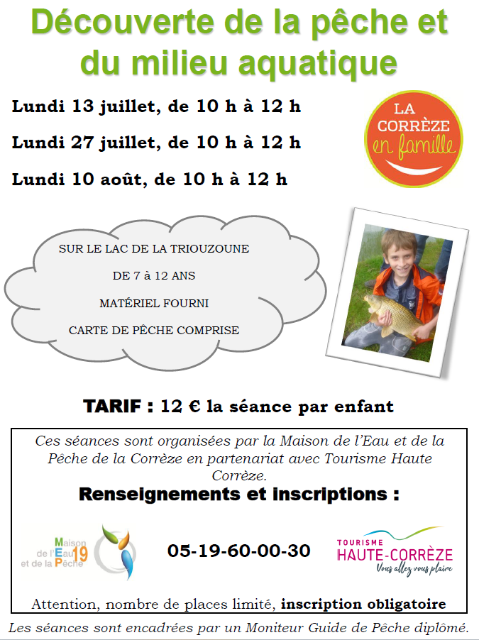 Découverte de la pêche et du milieu aquatique