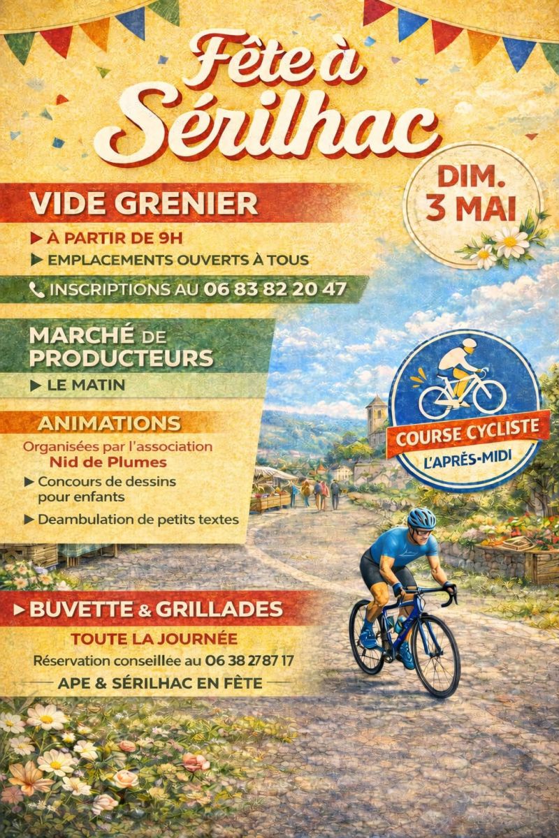 Fête votive Sérilhac 9H à 17H