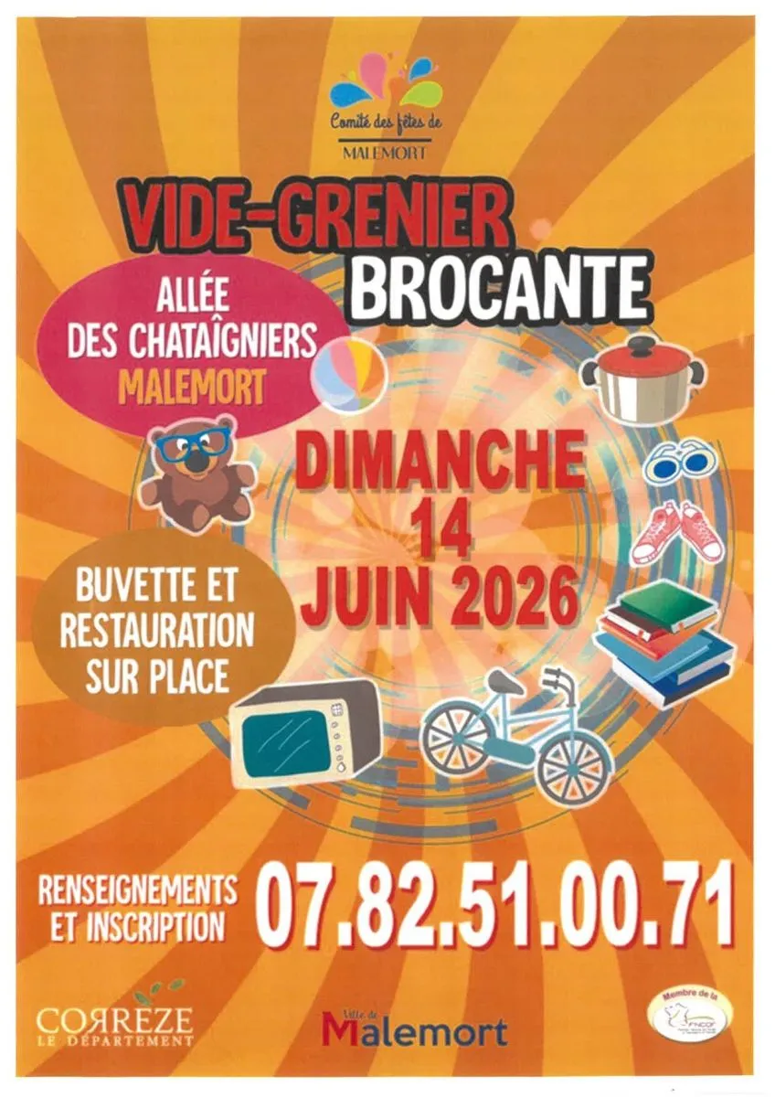 Vide-greniers - Broca ... - Crédit: Comité des Fêtes de Malemort