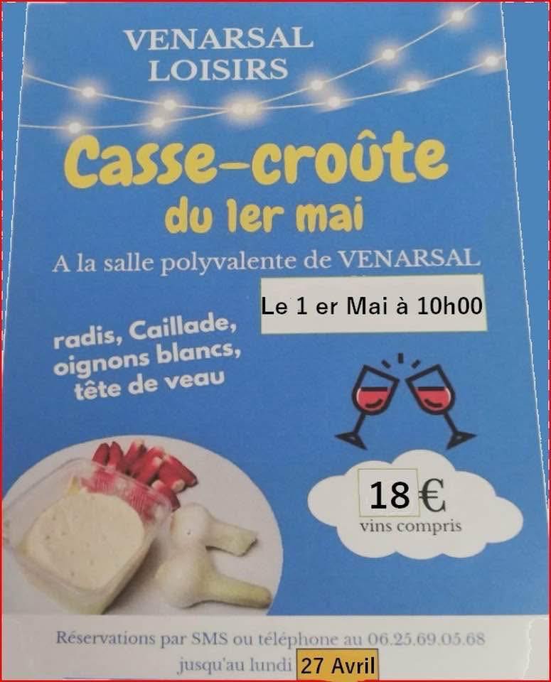 Casse-croûte du 1er mai - COMPLET
