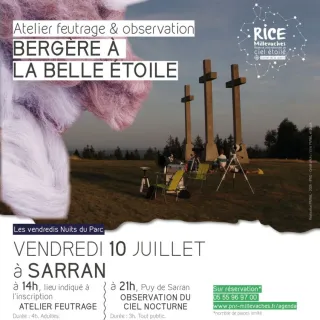 Bergère à la belle étoile : atelier feutrage
