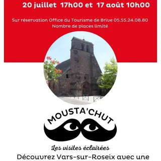 Les Mousta'chut : les visites éclairées, découverte de Vars-sur-Roseix