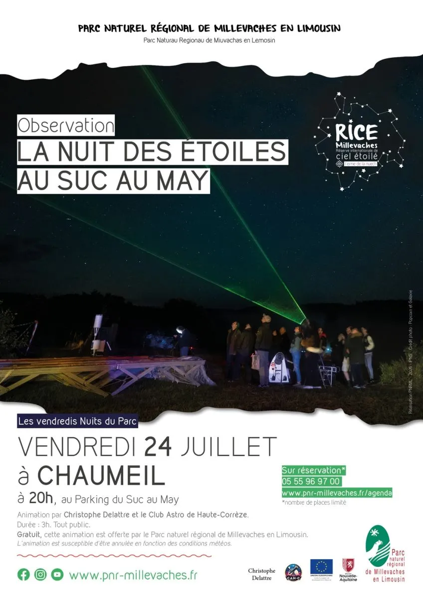 La nuit des étoiles a ... - Crédit: PNRML