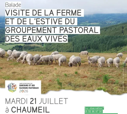 Visite de la ferme et de l'estive du groupement pastoral des eaux vives