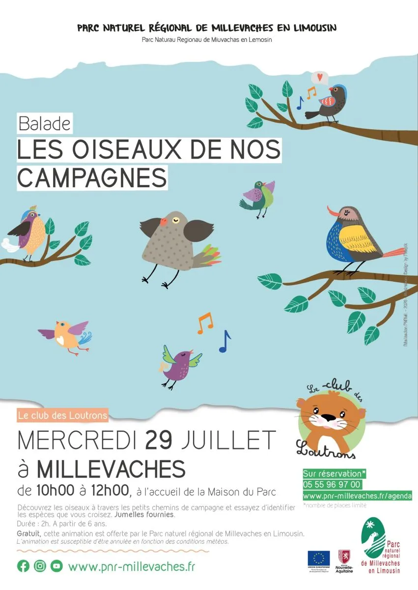 Balade les oiseaux de ... - Crédit: PNR MILLEVACHES