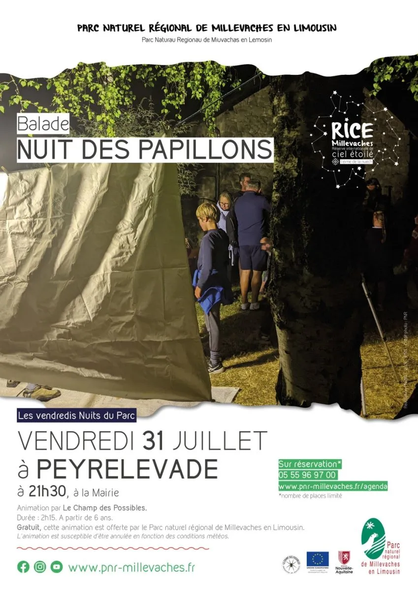 Nuit des papillons - Crédit: PNR MILLEVACHES