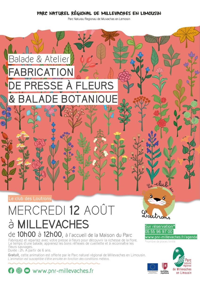 Atelier fabrication de presse à fleurs et bala ...