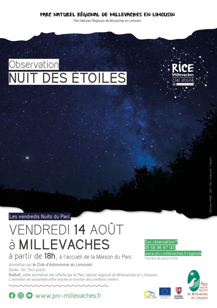 Nuit des étoiles - Crédit: PNR MILLEVACHES