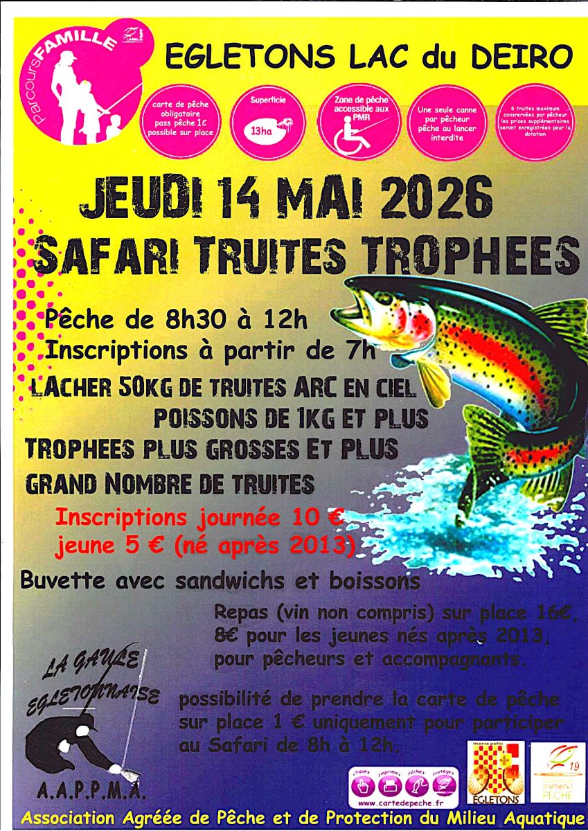 Safari truites trophées