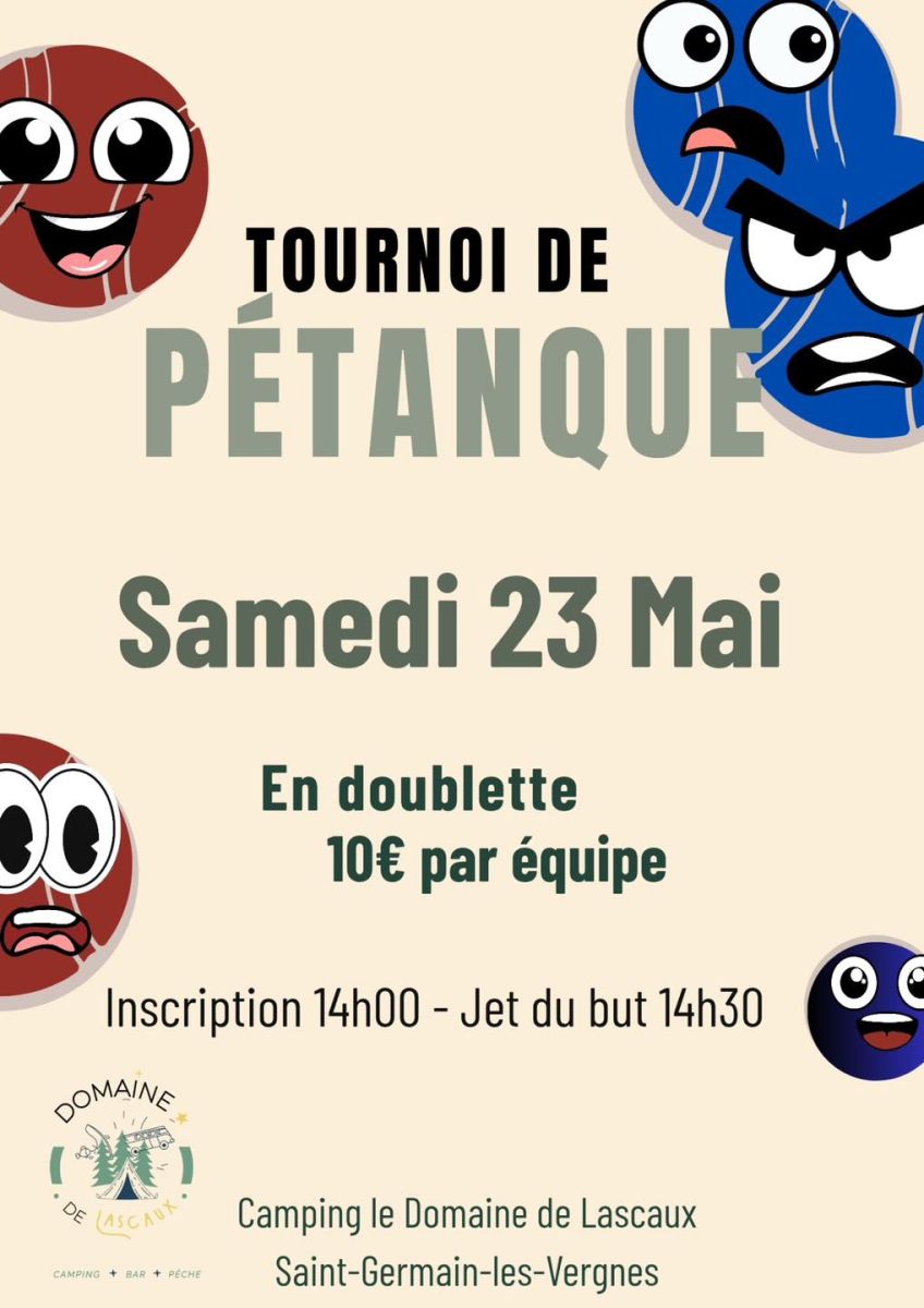 Domaine de Lascaux : Tournoi de pétanque