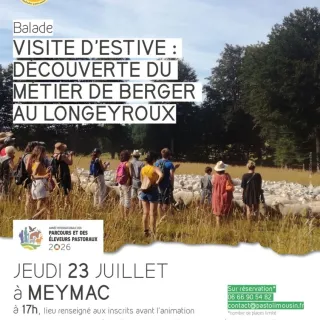 Visite d'estive : découverte du métier de berger.e au Longeyroux