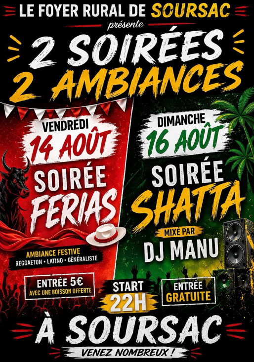 Soirée Férias - Crédit: FOYER RURAL SOURSAC
