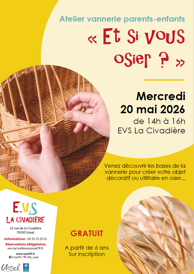 Atelier vannerie parents-enfants "Et si vous o ...