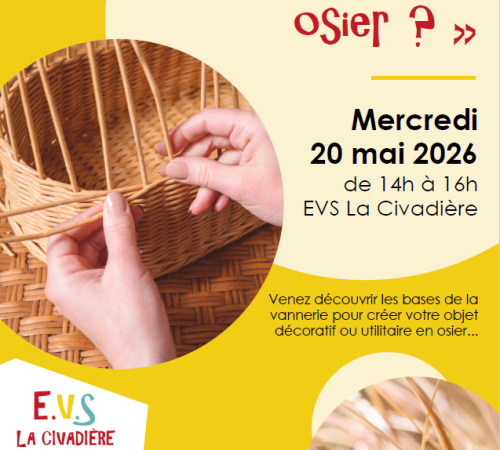 Atelier vannerie parents-enfants "Et si vous osier?"