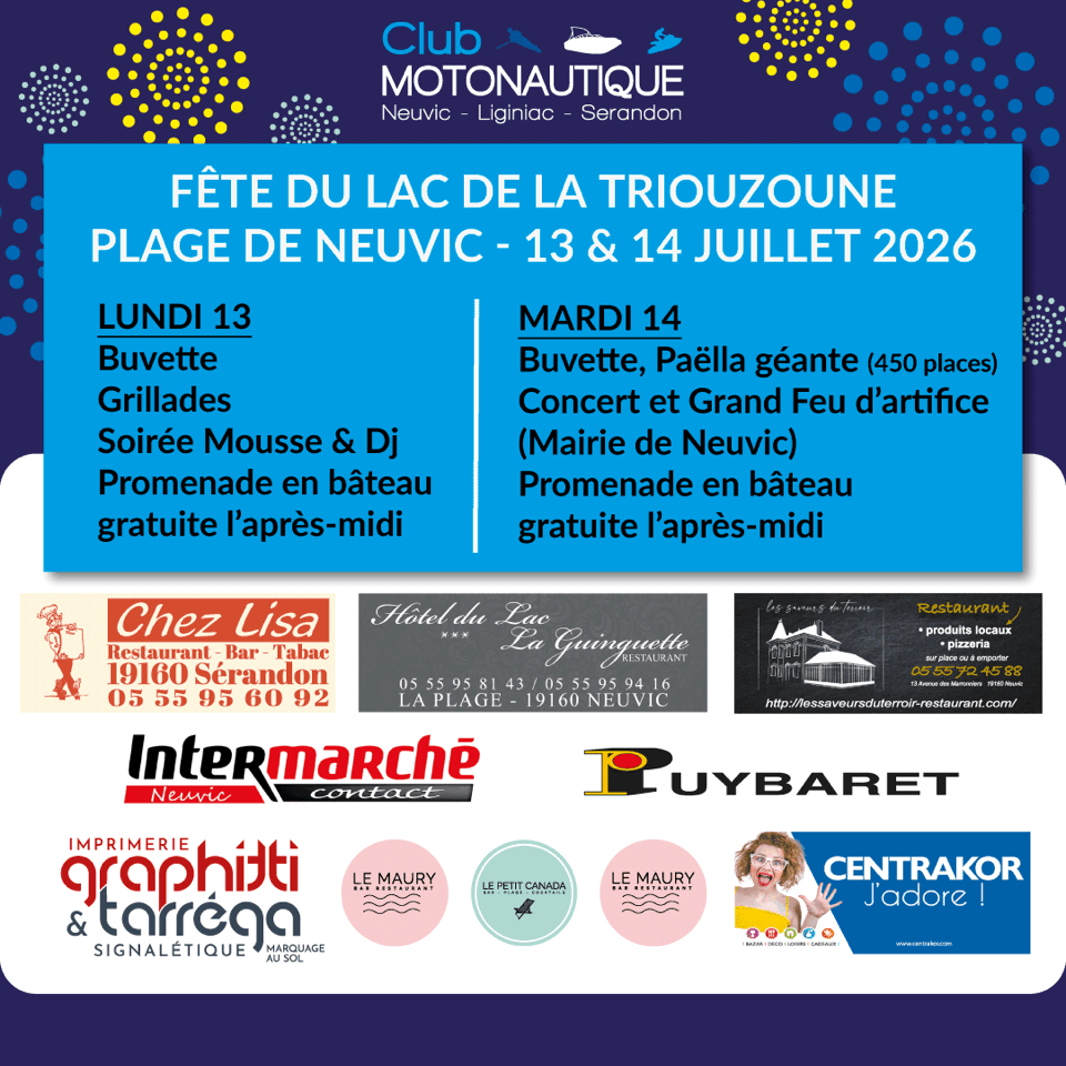 Fête du Lac de la Tri ... - Crédit: Club Motonautique du lac de la TriouZoune