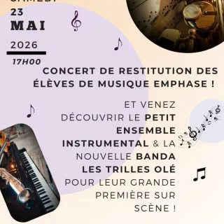 La Conserverie : Concert de restitution des élèves de musique Emphase