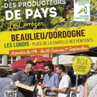 Marché des Producteurs de Pays de Beaulieu sur Dordogne
