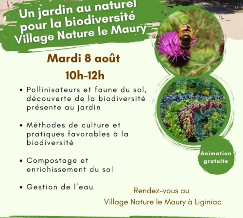 Un jardin au naturel pour la biodiversité