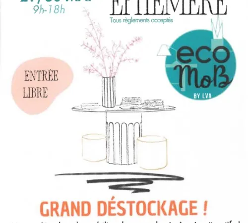 Vente éphémère de mobilier de seconde main
