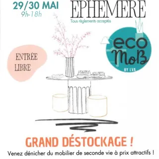 Vente éphémère de mobilier de seconde main
