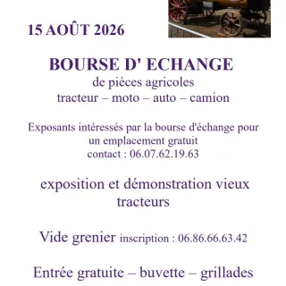 Bourse d'échanges de pièces agricoles