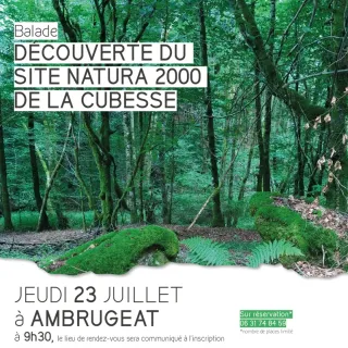 Découverte du site Natura 2000 de la Cubesse