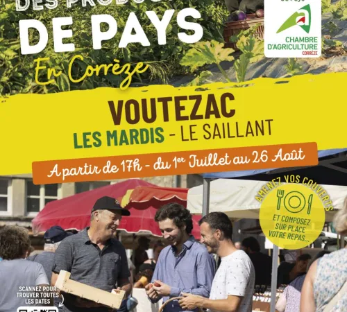 Marché des Producteurs de Pays Voutezac - Le Saillant