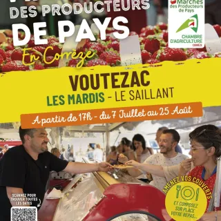 Marché des Producteurs de Pays Voutezac - Le Saillant