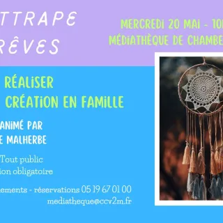 Médiathèque : Atelier Attrape Rêves