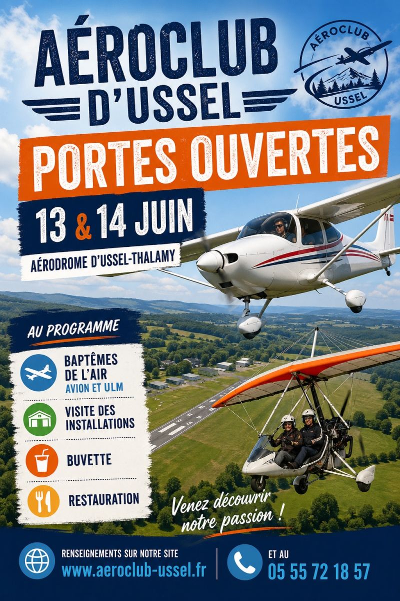 Portes ouvertes aéroclub d'Ussel