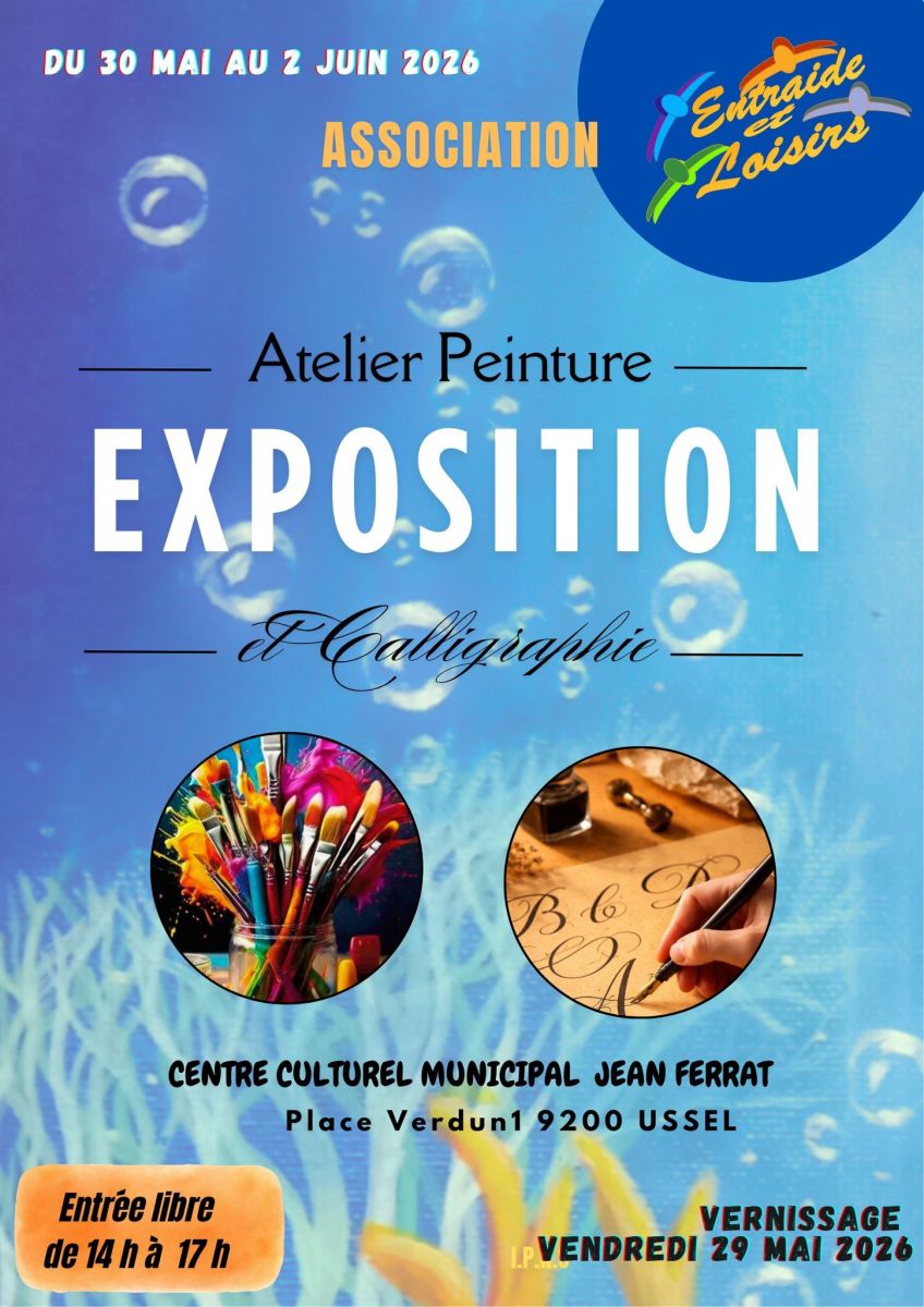 Exposition Atelier peinture et calligraphie