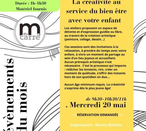 La créativité au service du bien être avec votre enfant