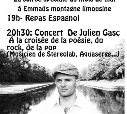 Soirée Repas-Concert à l'Emmaüs Montagne Limousine