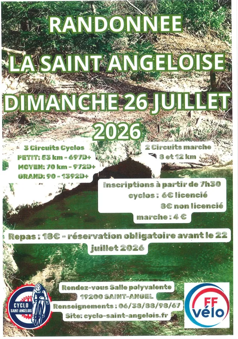 Randonnée La Saint-An ... - Crédit: CYCLO SAINT-ANGELOIS