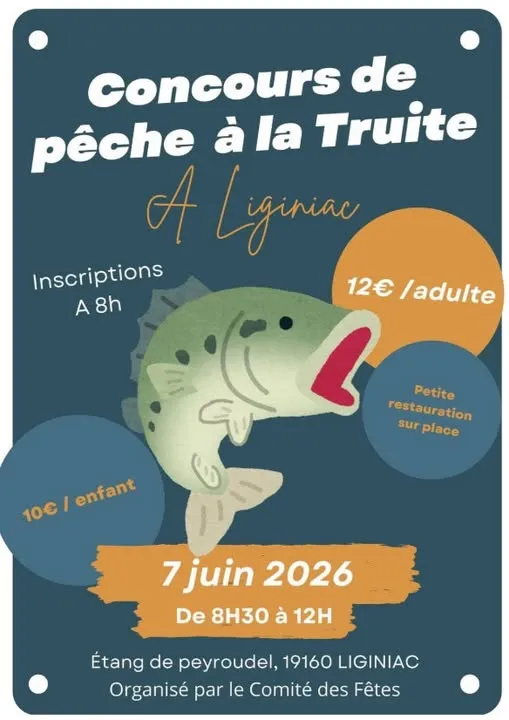 Concours de pêche à l ... - Crédit: Comité des fêtes de Liginiac