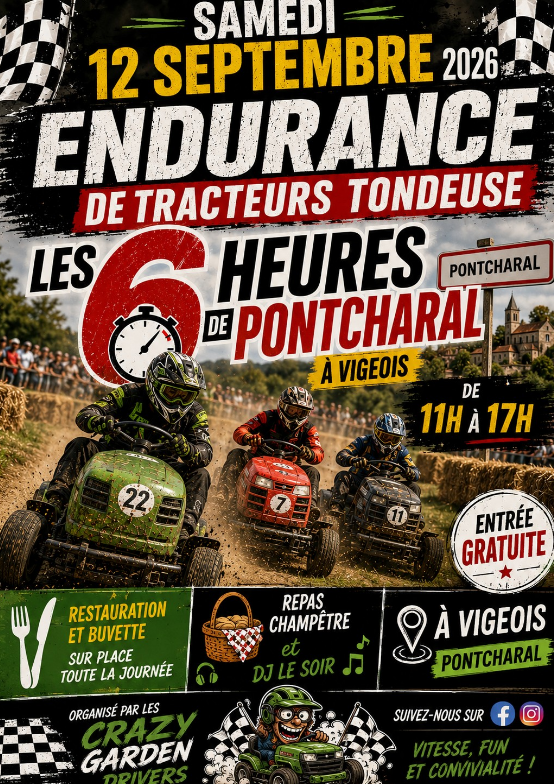 Les 6h de Pontcharal ... - Crédit: crazy garden drivers