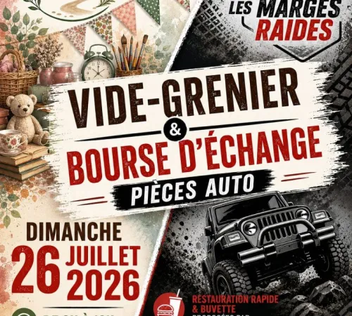 Vide-greniers et bourse d'échange pièces auto