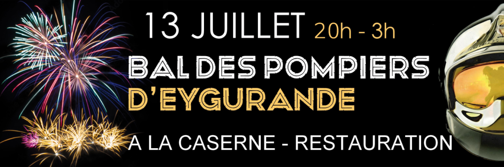 Feu d'artifices - Crédit: AMICALE SAPEURS POMPIERS EYGURANDE