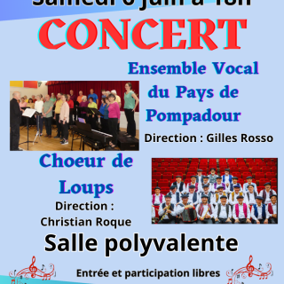 Concert chorale à Saint-Pardoux-Corbier
