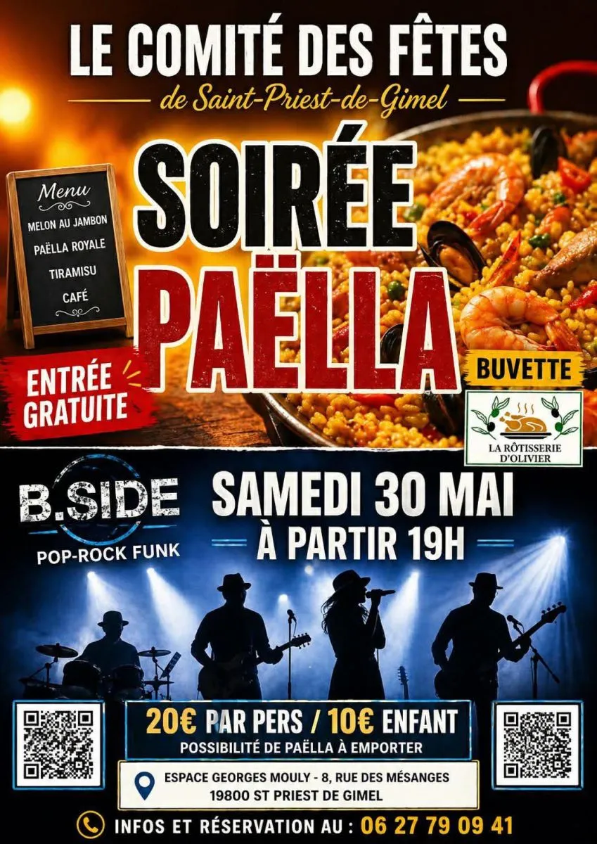 Soirée Paëlla - Crédit: Comité des fêtes
