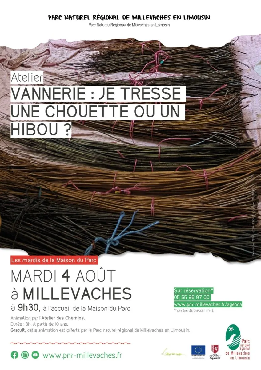 Atelier je tresse une ... - Crédit: PNR MILLEVACHES