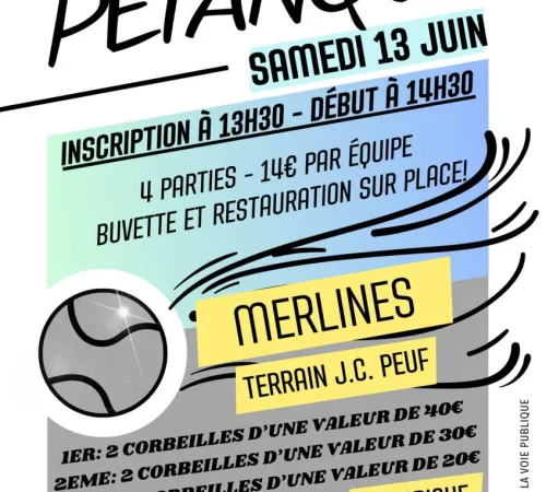 Concours de pétanque