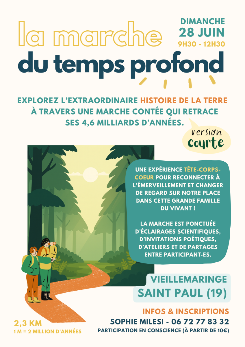 Marche du Temps Profond - Plongez dans l'histoire de la Terre !