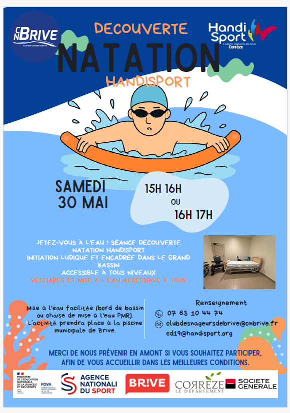 Découverte natation h ... - Crédit: Club des nageurs de Brive