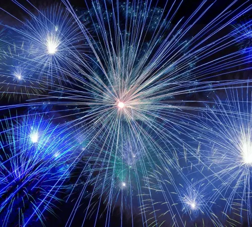Feu d'artifice à Saint-Pardoux-Corbier