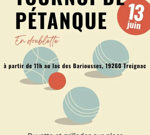 Tournoi de pétanque en doublette