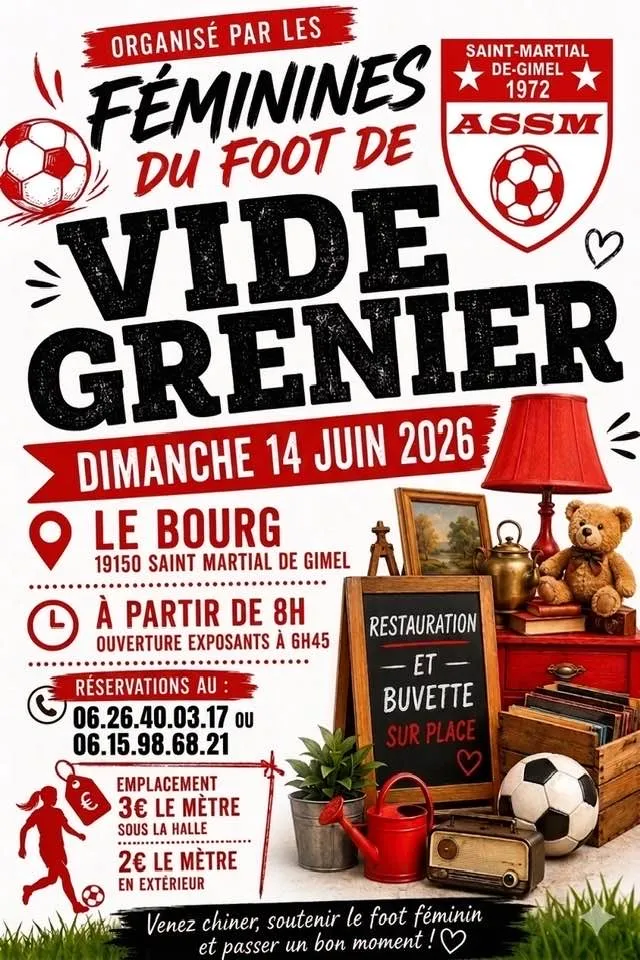 Vide Grenier - Crédit: Féminine de foot