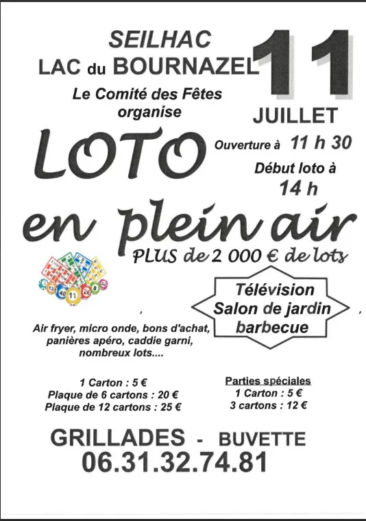Loto en plein air - Crédit: Bournazel