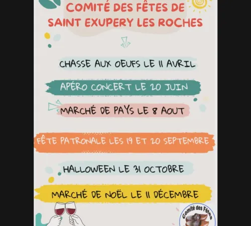 Marché d'été à Saint-Exupéry les Roches